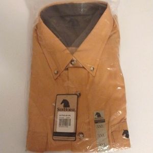 Sawhorse mens button up work shirt size 3XL